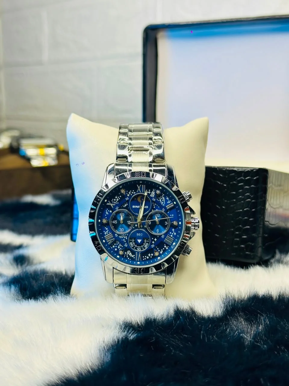 🌌 BINBOND B7741 Luxury Starry Sky Edition Premium Men's Watch 🌌