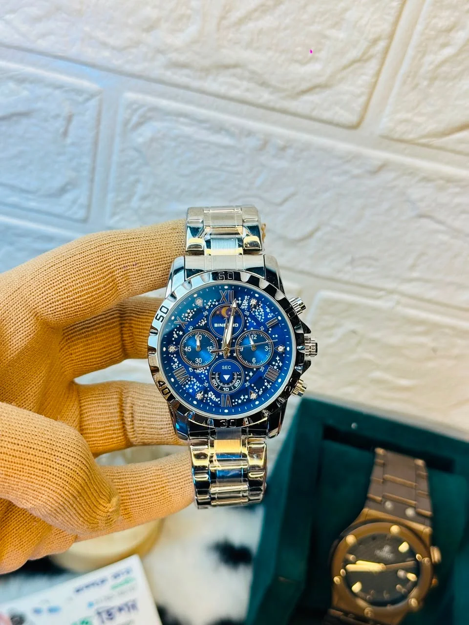 🌌 BINBOND B7741 Luxury Starry Sky Edition Premium Men's Watch 🌌