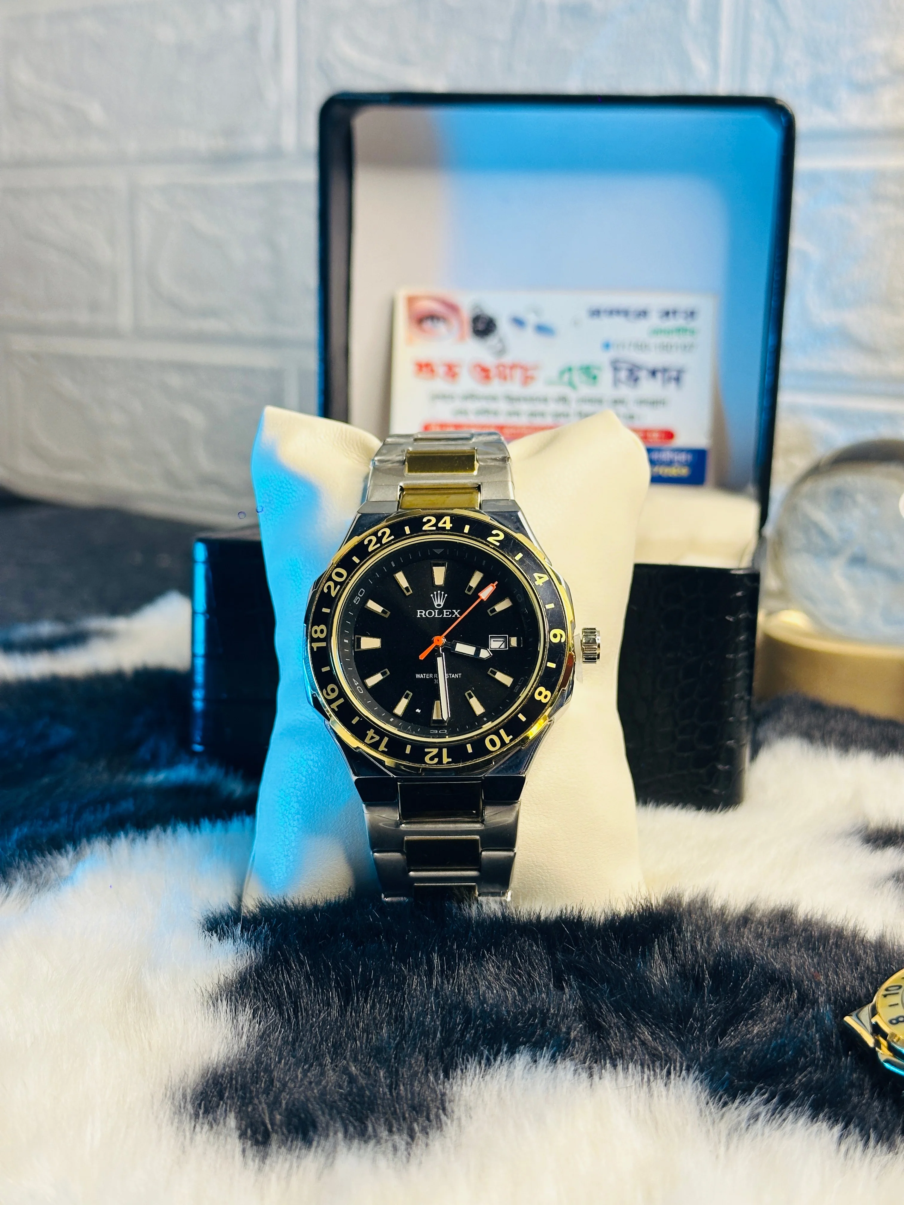 ROLEX 8246 TWOTONE/BLACK DIAL