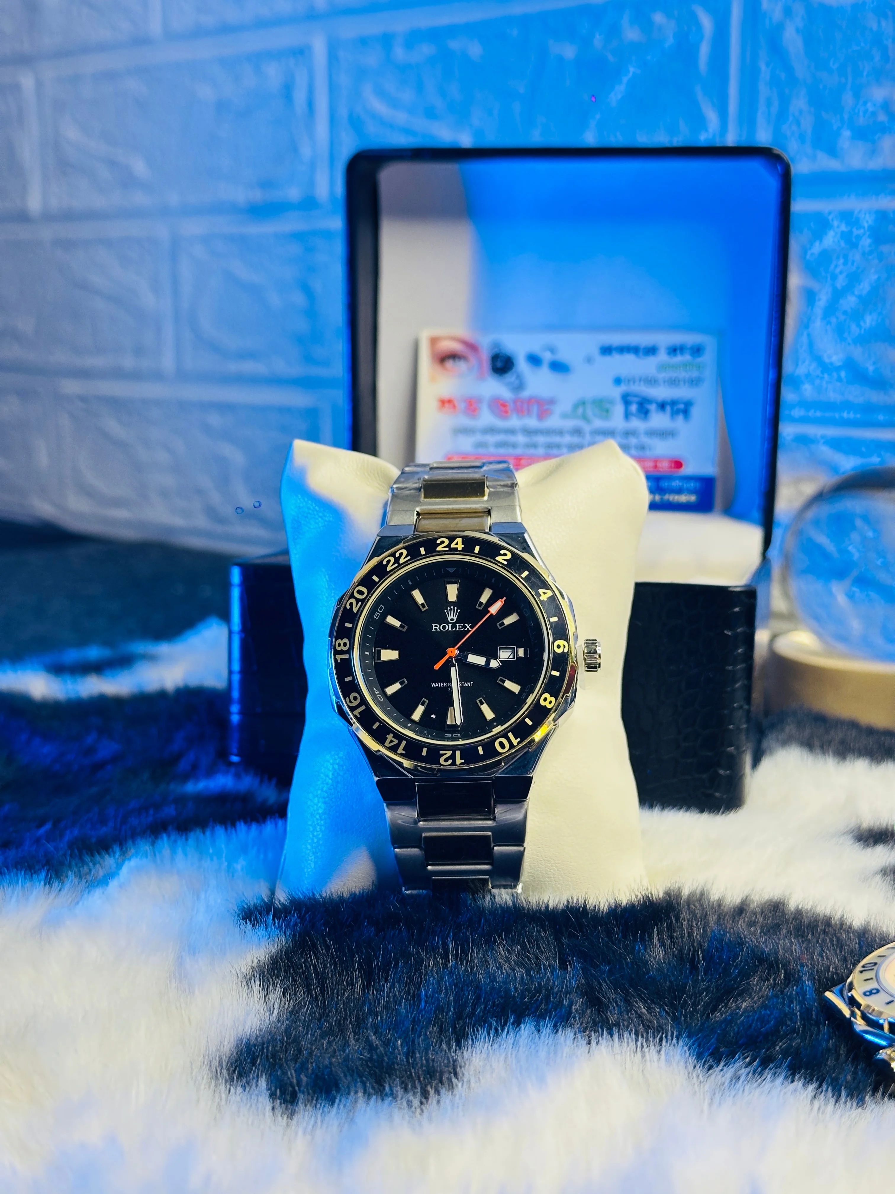 ROLEX 8246 TWOTONE/BLACK DIAL
