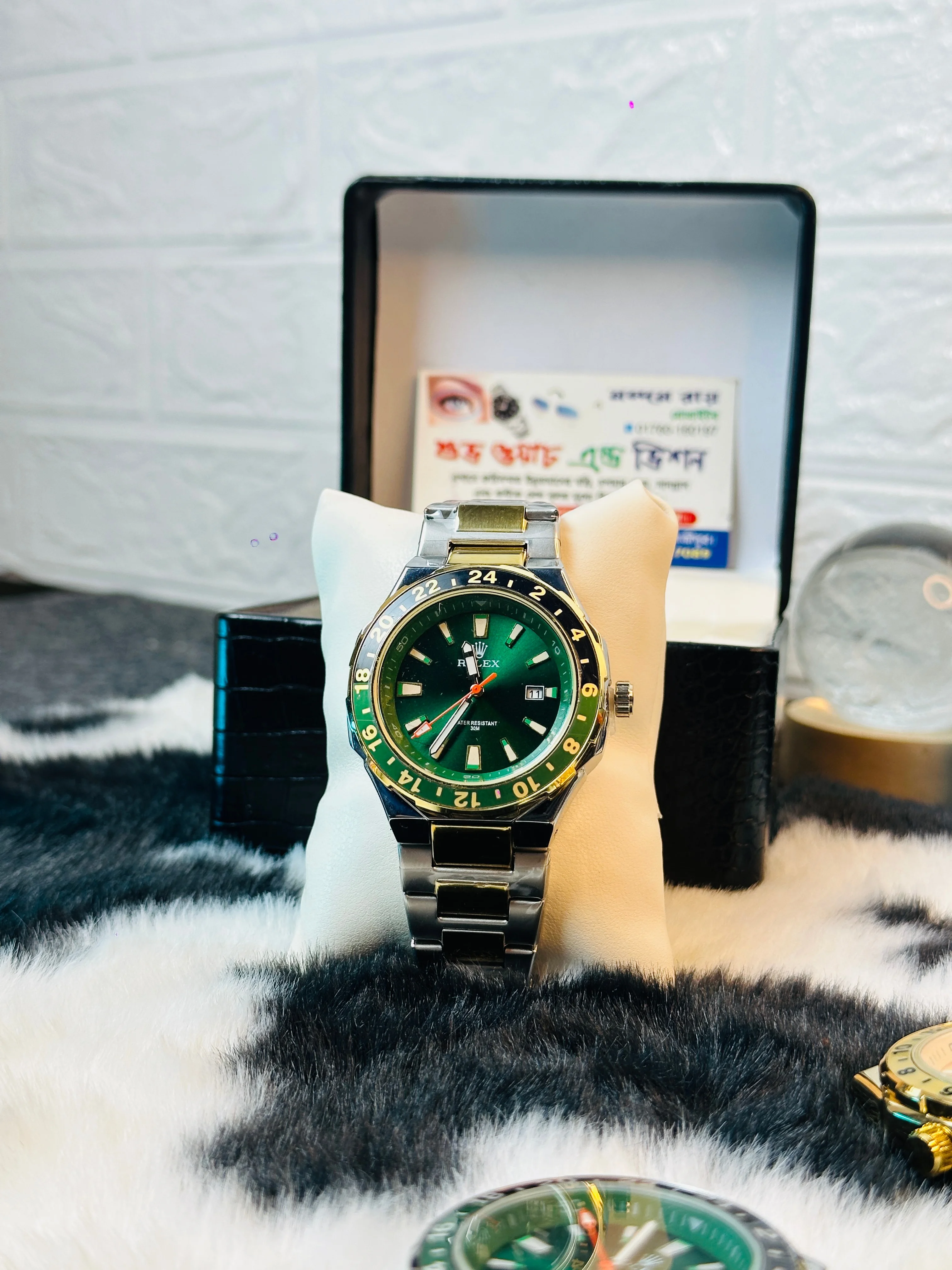 ROLEX 8246 TWOTONE/GREEN DIAL