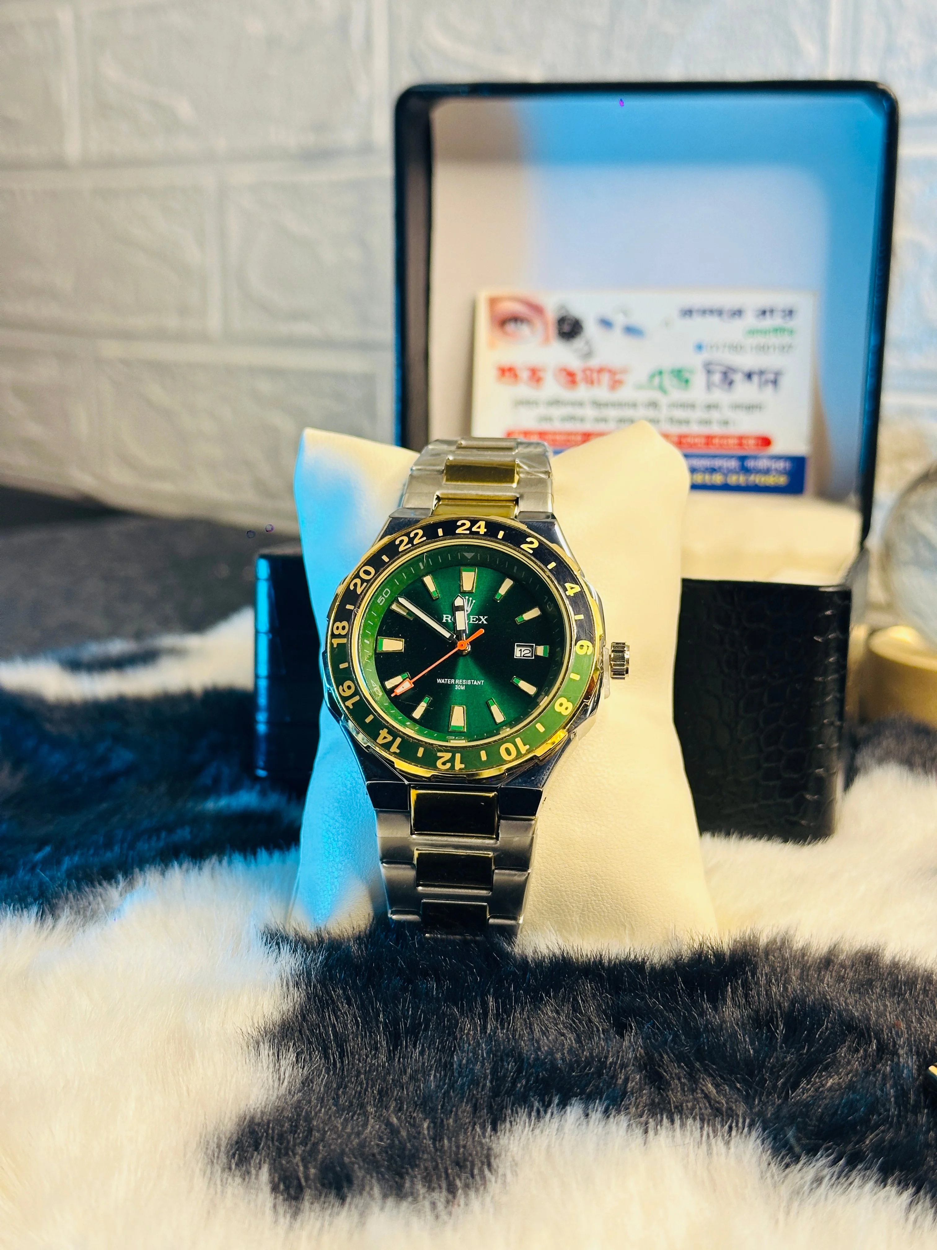 ROLEX 8246 TWOTONE/GREEN DIAL