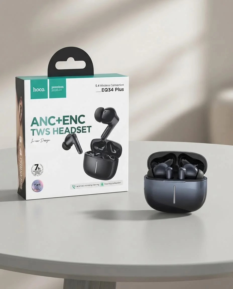 Hoco EQ34 Plus ANC+ENC TWS Headset